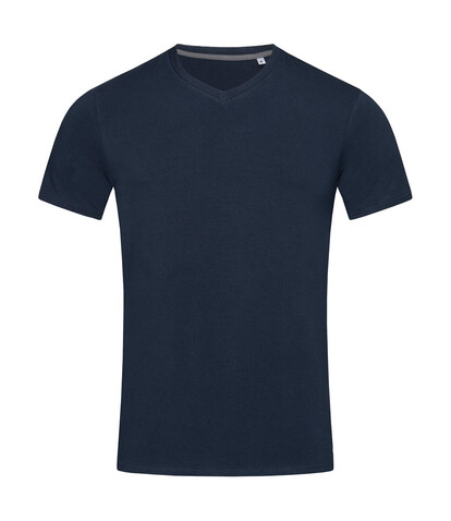 Stedman Stretch-T V-neck for men, Marina Blue, 3XL bedrucken, Art.-Nr. 116052078