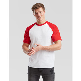 Fruit of the Loom Valueweight Baseball T, White/Deep Navy, S bedrucken, Art.-Nr. 117010503 Fruit of the Loom Valueweight Baseball T, White/Deep Navy, S bedrucken, Art.-Nr. 117010503