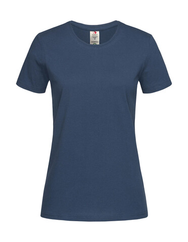Stedman Classic-T Organic Fitted Women, Navy, XL bedrucken, Art.-Nr. 117052006