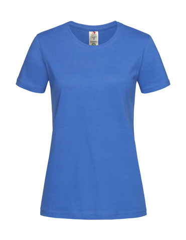 Stedman Classic-T Organic Fitted Women, Bright Royal, S bedrucken, Art.-Nr. 117053063