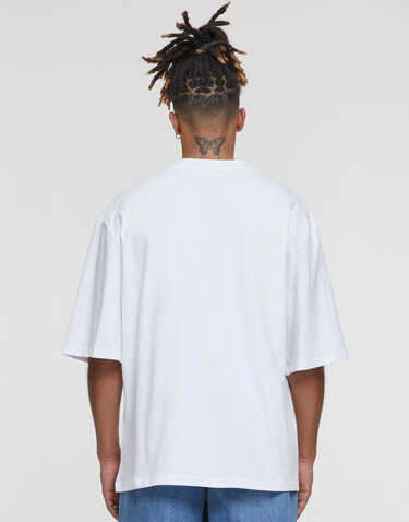 Build Your Brand Oversized Sleeve Tee, Sand, S bedrucken, Art.-Nr. 117397411