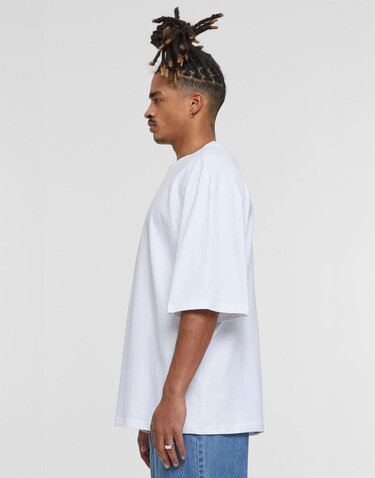 Build Your Brand Oversized Sleeve Tee, White, 5XL bedrucken, Art.-Nr. 117390008