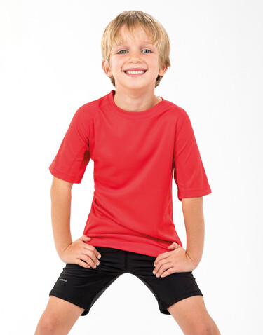 Result Junior Performance Aircool Tee, Black, S (5-6, 116) bedrucken, Art.-Nr. 118331013