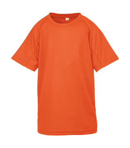 Result Junior Performance Aircool Tee, Flo Orange, S (5-6, 116) bedrucken, Art.-Nr. 118334053