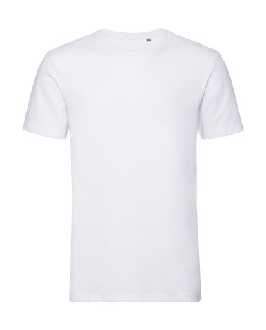 Russell Europe Men`s Pure Organic Tee, White, XL bedrucken, Art.-Nr. 119000006