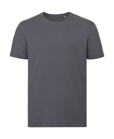 Russell Europe Men`s Pure Organic Tee, Convoy Grey, S bedrucken, Art.-Nr. 119001273