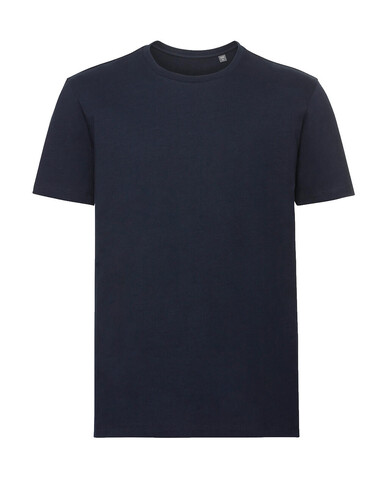 Russell Europe Men`s Pure Organic Tee, French Navy, XS bedrucken, Art.-Nr. 119002012