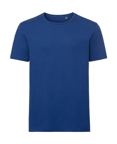 Russell Europe Men`s Pure Organic Tee, Bright Royal, XS bedrucken, Art.-Nr. 119003062
