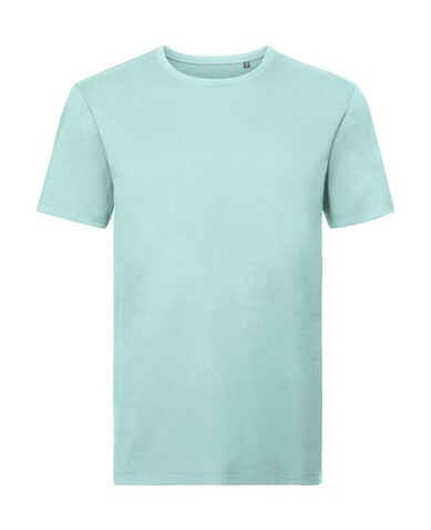 Russell Europe Men`s Pure Organic Tee, Aqua, 3XL bedrucken, Art.-Nr. 119003288
