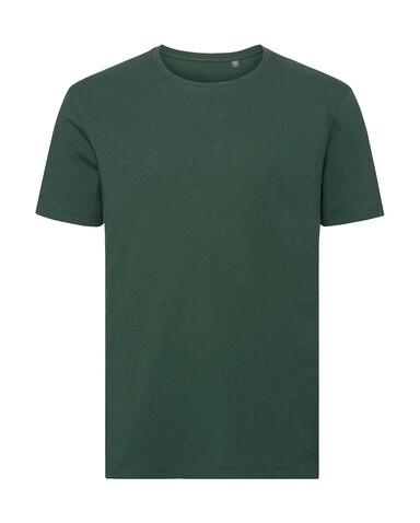 Russell Europe Men`s Pure Organic Tee, Bottle Green, L bedrucken, Art.-Nr. 119005405
