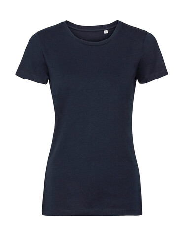 Russell Europe Ladies´ Pure Organic Tee, French Navy, M bedrucken, Art.-Nr. 120002014