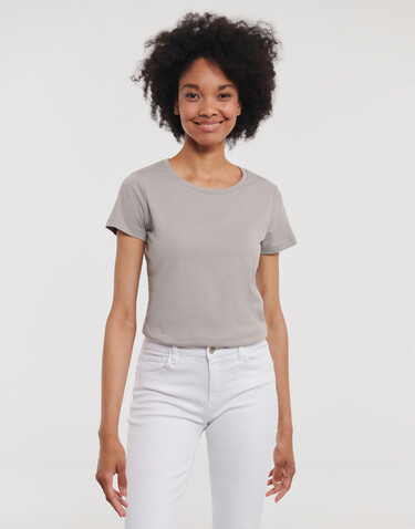 Russell Europe Ladies´ Pure Organic Tee, White, XS bedrucken, Art.-Nr. 120000002