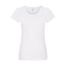 Fruit of the Loom Ladies` Original T, White, XS bedrucken, Art.-Nr. 124010002 Fruit of the Loom Ladies` Original T, White, XS bedrucken, Art.-Nr. 124010002
