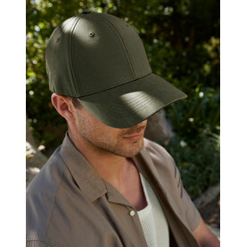 Beechfield EarthAware® Organic Cotton Stretch-Fit Cap, Black, S/M bedrucken, Art.-Nr. 126691011
