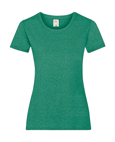 Fruit of the Loom Ladies` Valueweight T, Heather Green, S (10) bedrucken, Art.-Nr. 136015063