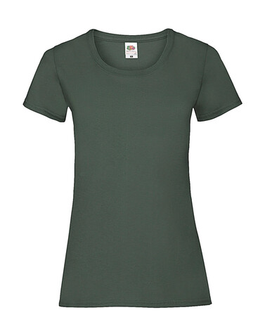Fruit of the Loom Ladies` Valueweight T, Bottle Green, M (12) bedrucken, Art.-Nr. 136015404