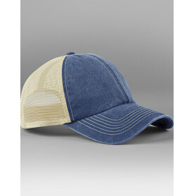 Beechfield 6 Panel Vintage Trucker, Vintage Denim/Stone, One Size bedrucken, Art.-Nr. 136692690