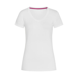Stedman Stretch-T V-neck for women, White, S bedrucken, Art.-Nr. 137050003 Stedman Stretch-T V-neck for women, White, S bedrucken, Art.-Nr. 137050003