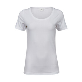 Tee Jays Ladies` Stretch Tee, White, S bedrucken, Art.-Nr. 139540003 Tee Jays Ladies` Stretch Tee, White, S bedrucken, Art.-Nr. 139540003