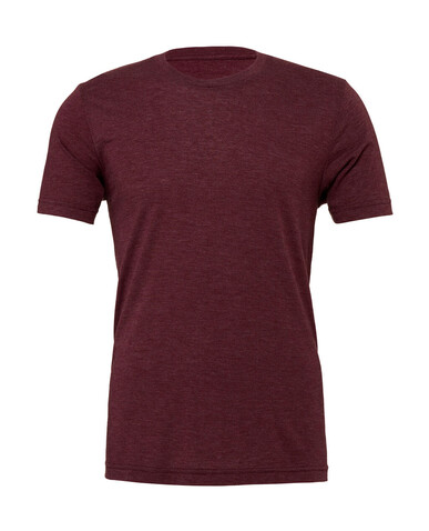 Bella Unisex Triblend Short Sleeve Tee, Maroon Triblend, 2XL bedrucken, Art.-Nr. 142064467