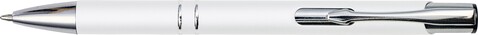 Kugelschreiber aus Metall Yvette – Weiß bedrucken, Art.-Nr. 002999999_8476