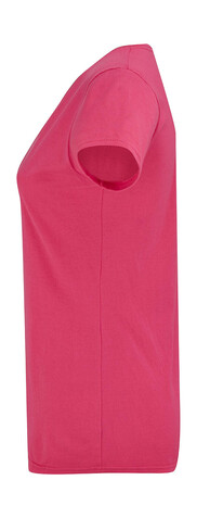 Fruit of the Loom Ladies` Iconic 150 V Neck T, Fuchsia, 2XL bedrucken, Art.-Nr. 146014397