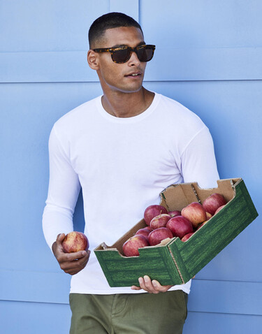 Fruit of the Loom Iconic 150 Classic Long Sleeve T, Deep Navy, 3XL bedrucken, Art.-Nr. 147012027