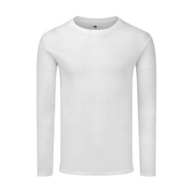 Fruit of the Loom Iconic 150 Classic Long Sleeve T, White, S bedrucken, Art.-Nr. 147010002