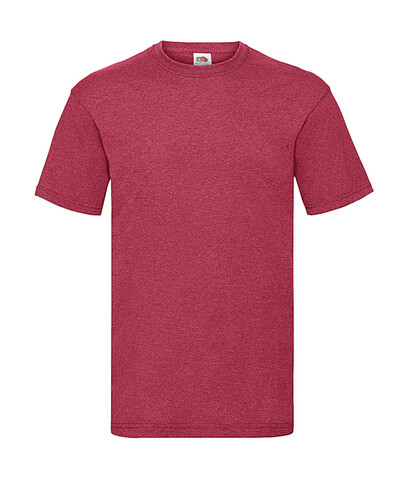 Fruit of the Loom Valueweight Tee, Heather Red, L bedrucken, Art.-Nr. 150014065