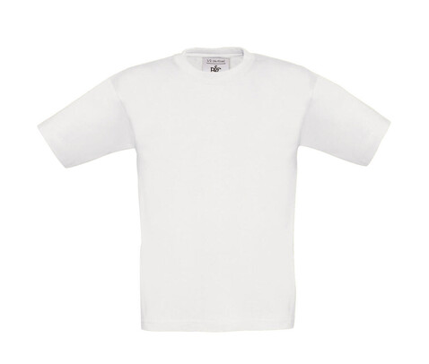 B &amp; C Exact 150/kids T-Shirt, White, 7/8 (122/128) bedrucken, Art.-Nr. 158420005
