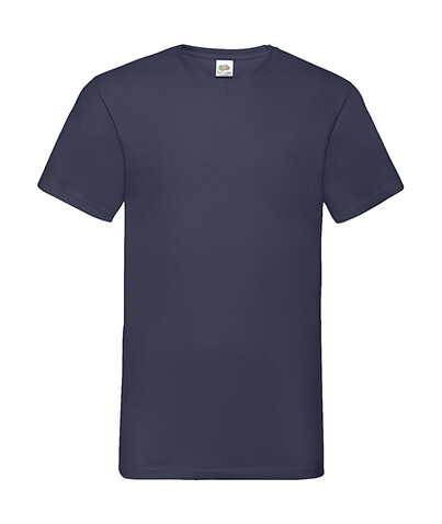 Fruit of the Loom Valueweight V-Neck-Tee, Navy, 2XL bedrucken, Art.-Nr. 164012007