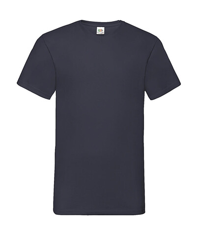 Fruit of the Loom Valueweight V-Neck-Tee, Deep Navy, 3XL bedrucken, Art.-Nr. 164012028