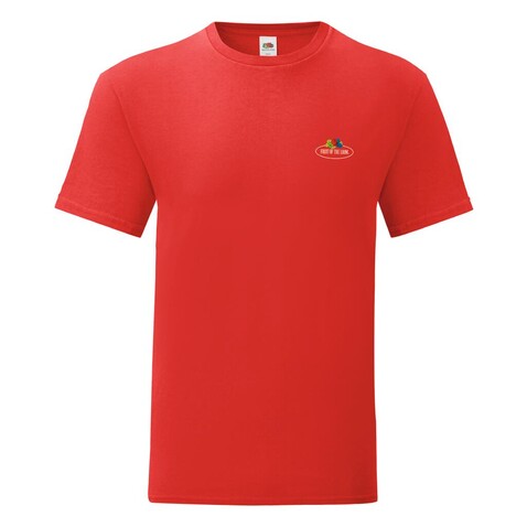 Fruit of the Loom Vintage T Small Logo Print, Red, 2XL bedrucken, Art.-Nr. 167014007
