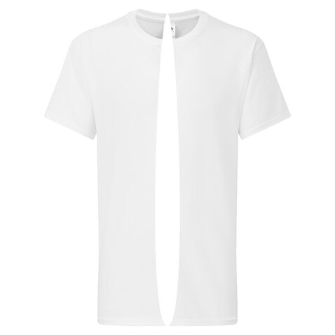 Fruit of the Loom Kids` Iconic 195 T, White, 128 (7-8) bedrucken, Art.-Nr. 168010005