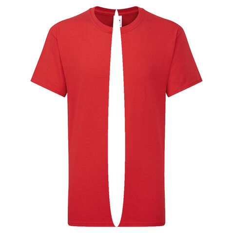 Fruit of the Loom Kids` Iconic 195 T, Red, 128 (7-8) bedrucken, Art.-Nr. 168014005