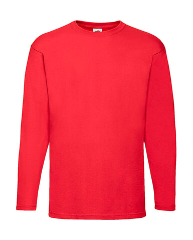 Fruit of the Loom Valueweight LS T, Red, 2XL bedrucken, Art.-Nr. 170014007
