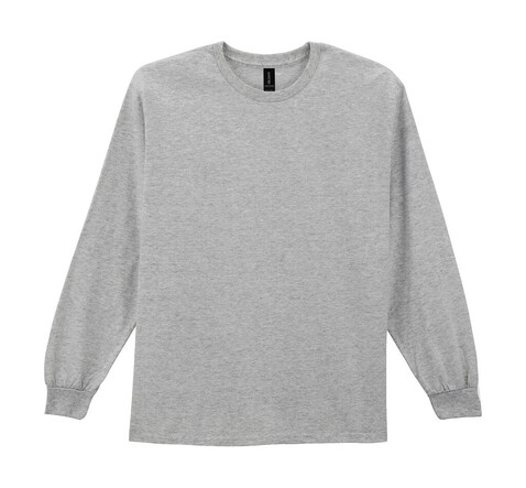 Gildan Ultra Cotton Adult T-Shirt LS, Sport Grey, 4XL bedrucken, Art.-Nr. 171091259