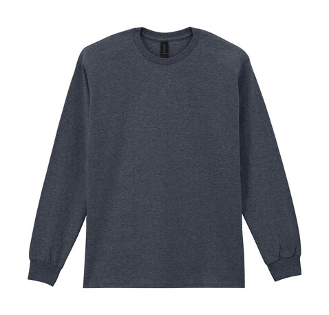 Gildan Ultra Cotton Adult T-Shirt LS, Dark Heather, 5XL bedrucken, Art.-Nr. 171091260