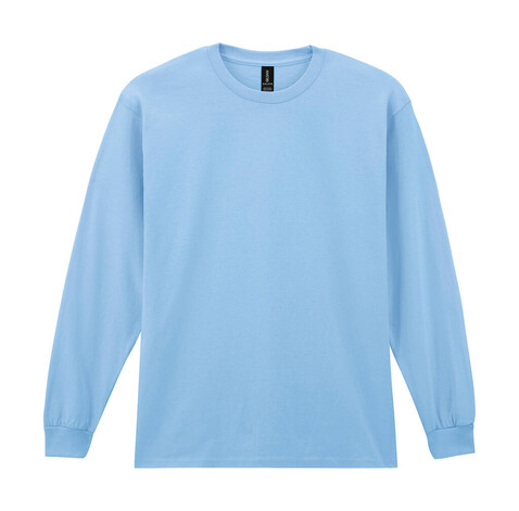 Gildan Ultra Cotton Adult T-Shirt LS, Light Blue, M bedrucken, Art.-Nr. 171093214