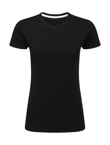 SG Signature Tagless Tee Women, Dark Black, XL bedrucken, Art.-Nr. 171521046