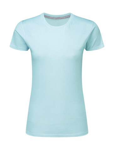 SG Signature Tagless Tee Women, Angel Blue, L bedrucken, Art.-Nr. 171523085