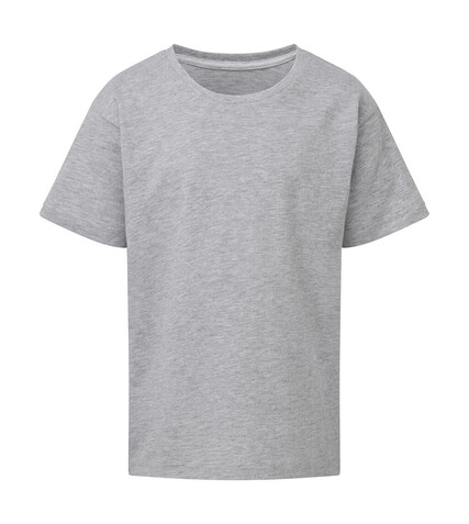 SG Signature Tagless Tee Kids, Light Oxford, 140 (9-10/XL) bedrucken, Art.-Nr. 172527196