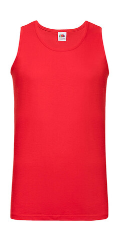 Fruit of the Loom Valueweight Athletic Vest, Red, S bedrucken, Art.-Nr. 173014003 Fruit of the Loom Valueweight Athletic Vest, Red, S bedrucken, Art.-Nr. 173014003