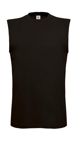 B &amp; C Exact Move Sleeveless T-Shirt, Black, S bedrucken, Art.-Nr. 175421013
