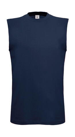 B &amp; C Exact Move Sleeveless T-Shirt, Navy, M bedrucken, Art.-Nr. 175422004