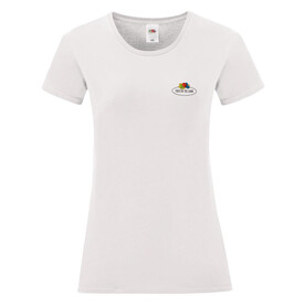 Fruit of the Loom Ladies Vintage T Small Logo Print, White, L bedrucken, Art.-Nr. 179010005