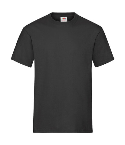 Fruit of the Loom Heavy Cotton T, Black, S bedrucken, Art.-Nr. 180011013