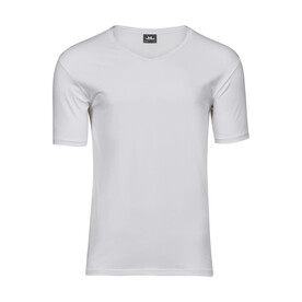 Tee Jays Men`s Stretch V-Tee, White, S bedrucken, Art.-Nr. 183540003 Tee Jays Men`s Stretch V-Tee, White, S bedrucken, Art.-Nr. 183540003