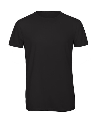 B &amp; C Triblend/men T-Shirt, Black, XL bedrucken, Art.-Nr. 186421016