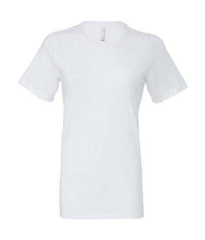 Bella Women`s Relaxed Jersey Short Sleeve Tee, White, XL bedrucken, Art.-Nr. 194060006
